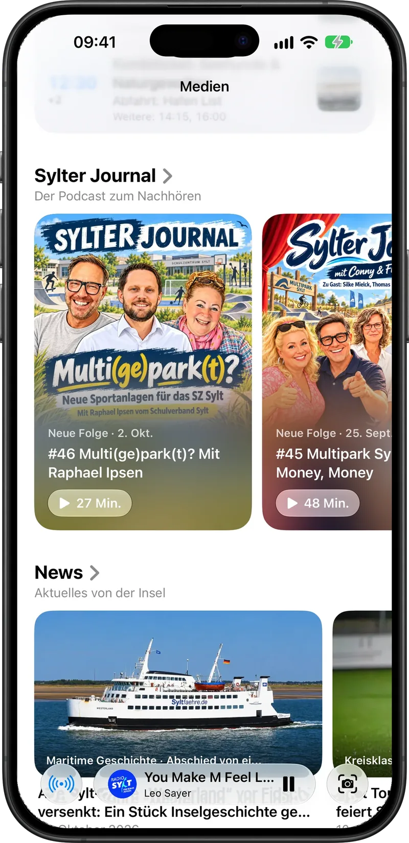 Folgen des Sylter Journals und News von der Insel